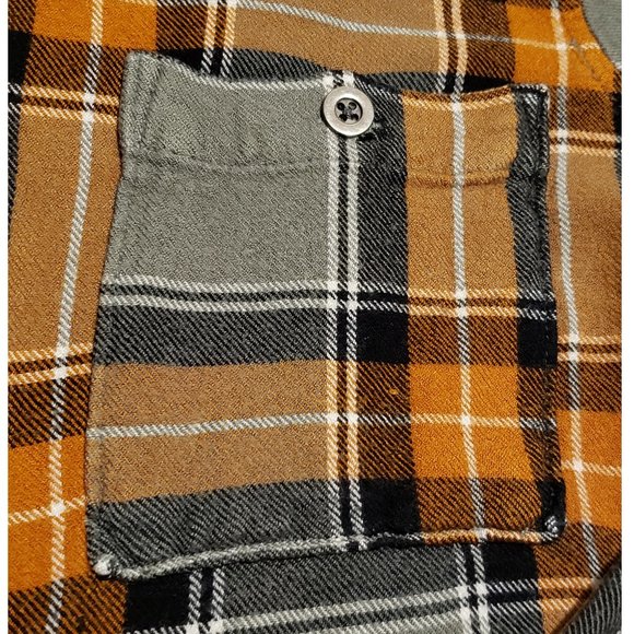 Kendall & Kylie Long Sleeve Button Up Plaid Shirt | Women's Small S Pre-owned - Picture 3 of 9